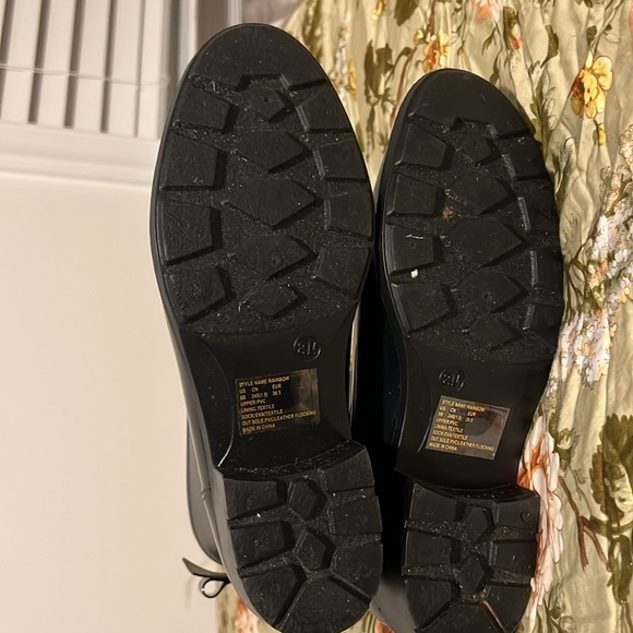 ♠️Kate Spade Rain-Bow Booties Rain Boots , Black - Picture 8 of 8